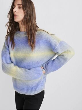NWT Rag & Bone Holly Stripe Alpaca Crew Medium